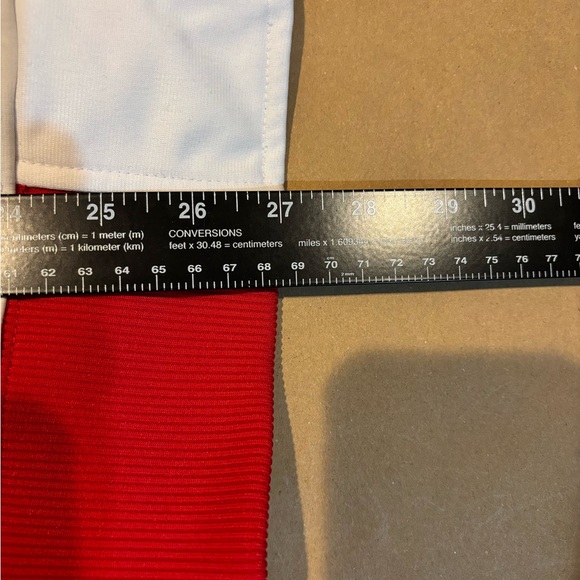 Nike Men's Blue, White, and Red Windbreaker - Picture 14 of 16